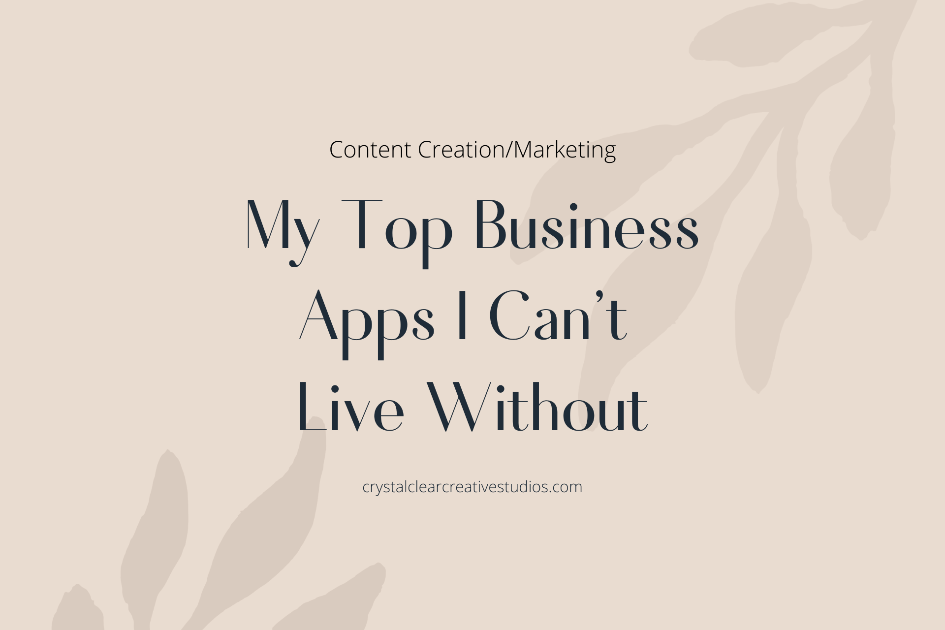 My Top Business Apps I Can't Live Without